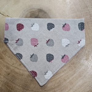 Strawberry Bandana, Pink & Blue- Size Small