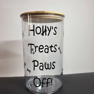 Customisable Treat Jar- Wooden lid