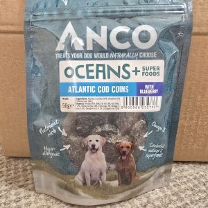 Oceans+ Atlantic Cod Coins with Blueberry 50g