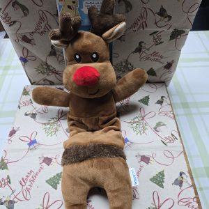 Stretchy Reindeer Dog Pull Toy